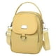 thumbnail image 1 of Bolsa de hombro casual Oxford para celular de mujer, compartimentos múltiples, color amarillo, 1 of 2