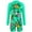 Green, variant on Girls Rash Gard Zip Long Sleeve Tween Girl Swimsuit Bathing Suits for Teens Swim Suit Swimwear Girls Fashion Leaf Print Long Sleeve Swimsuit for Swimming and Beach