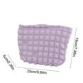 thumbnail image 6 of syligr Puff Cloud Makeup Bag Cosmetic Pouch Travel Organizer Soft Zippered Case for Toiletries Accessories Portable Mini Handbag Clutch Multiple Colors Plush Material with Generous Space A Must Have, 6 of 6