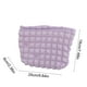 thumbnail image 3 of Bolsa de maquillaje con diseño de nubes, estilo Ins, neceser portátil, bolsa de punto a rayas con bloques de color para organizar el almacenamiento en viajes., 3 of 6