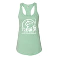thumbnail image 2 of Wild Bobby, To Fish Or Not To Fish What A Stupid Question, Fishing, Women Racerback Tank Top, Mint, Small, 2 of 4