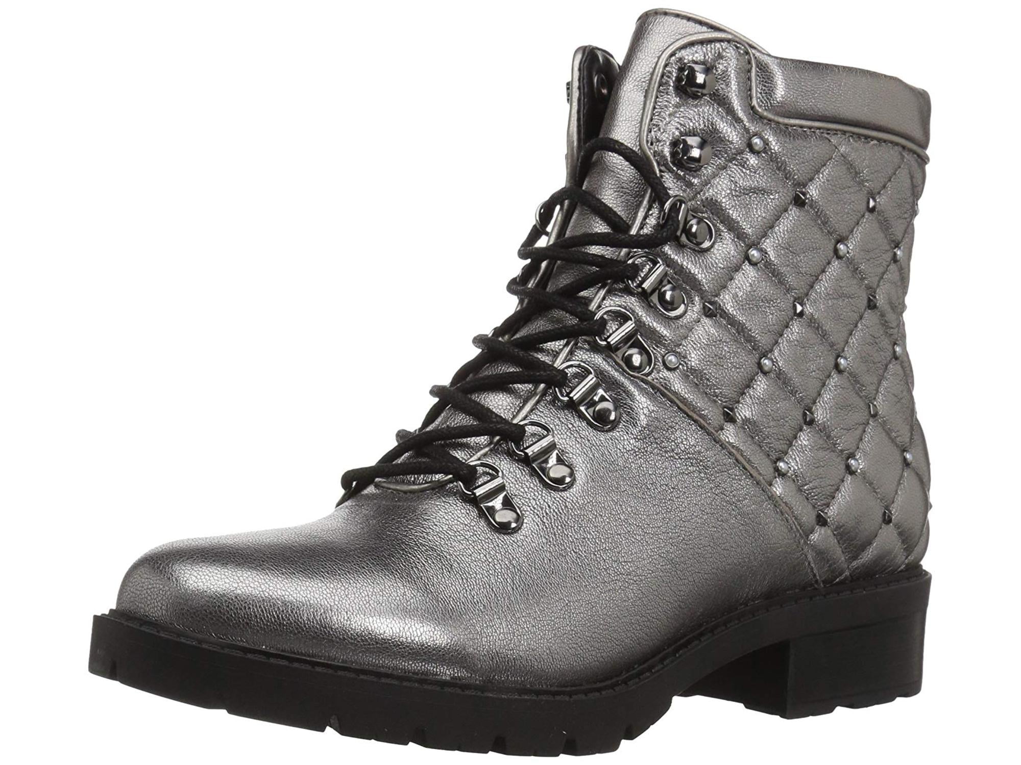 leather ankle combat boots