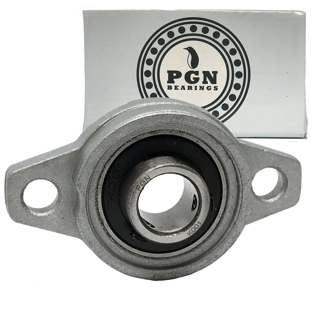 KFL001 Premium Pillow Block Bearing, 12mm Bore, FL001 Flange Bearing