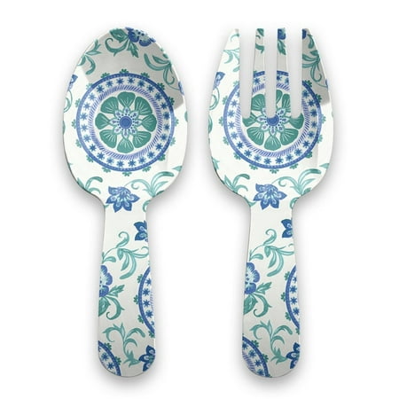 

TarHong Melamine Tabletop Servers | Rio Turquoise Floral