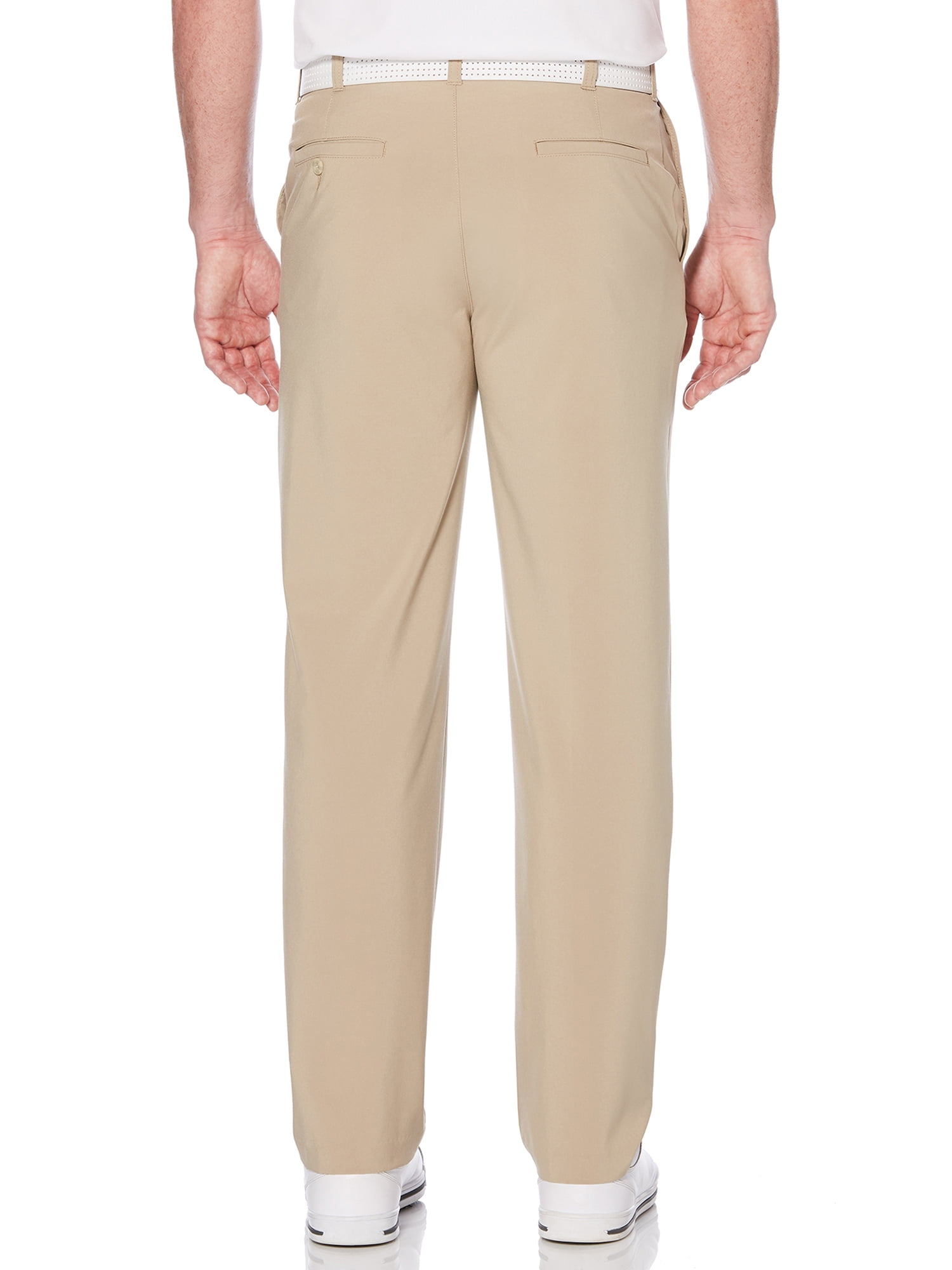 Ben Hogan Men's Performance Solid Active Flex Waistband 4-Way Stretch Flat-Front Golf Pant