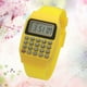 thumbnail image 5 of ColoMX 2pcs tipo de reloj calculadoras reloj de cálculo portátil muñeca operación geométrica reloj regalo de cumpleaños para niños amarillo, 5 of 7
