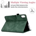 thumbnail image 3 of Allytech iPad 10th Generation Case with Pencil Holder, 2022 iPad 10.9 Case Cover 10th Generation, Auto Wake/Sleep Drop Proof Cards Slots Magnet Buckle Business Smart Case Cover for iPad 10.9", Green, 3 of 7