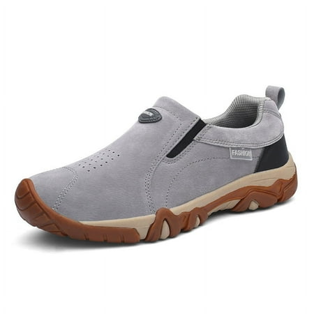 

FAIZE Men s Slip-On Hiking Sneakers Wear-resistant Non-Slip Outdoor Shoes For Hunting Trekking-43