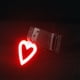 thumbnail image 1 of Tail Light Rechargeable LED Rear Light For Night Riding Cute Accessories Bright Heart Shape Taillight Cycling Light, 1 of 9