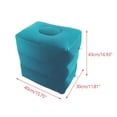 thumbnail image 3 of Reposapiés portátil de 3 capas con altura ajustable, inflable Azul claro, 3 of 3