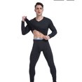 thumbnail image 3 of Men's Thermal Underwear Set With Fleece Lined Long Johns Warm Sleepwear, 3 of 4