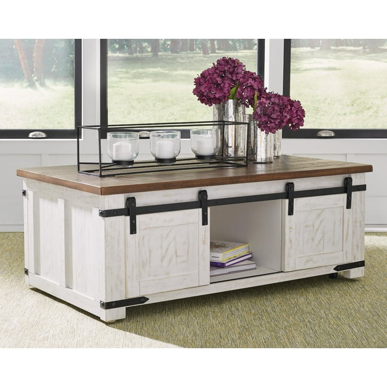 Signature Design by Ashley Casual Wystfield Coffee Table White Brown