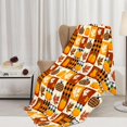 thumbnail image 2 of Fleece Throw Blanket Super Soft Warm Flannel Fall Thanksgiving Maple Leaves Child Blankets for Couch, Sofa Bed, Cozy,Lightweight,Autumn Pumpkin Maple Yellow Leaves,40x50 Inches, 2 of 8