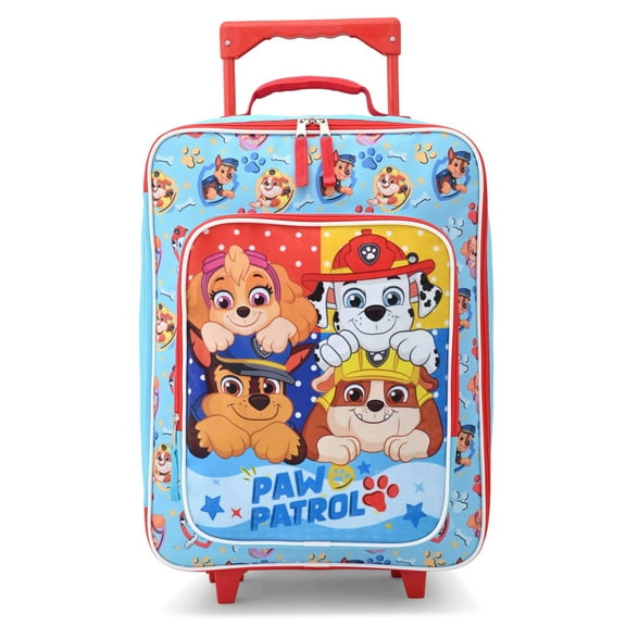 Fast Forward Paw Patrol Luggage 16" Soft Side Wheeled Pilot Case- Rolling Suitcase 16x12x5