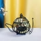 thumbnail image 2 of Soporte para cápsulas de café, taza geométrica, tetera, candelabro, resistente al óxido, conservante de frutas, almacenamiento para hotel, cocina, jardín, bar, Tapa dorada estereoscópica, 2 of 7
