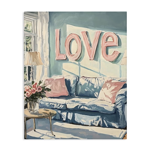 Stupell Industries Love Letters Above Cozy Couch Canvas Wall Art, design by The Prints Vibe