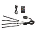 thumbnail image 3 of Luz de tira LE coche, luces de atmósfera del coche de música Multicolor LED, con función activa , puerto USB de Control remoto Baoblaze Luces de la atmósfera del coche, 3 of 6