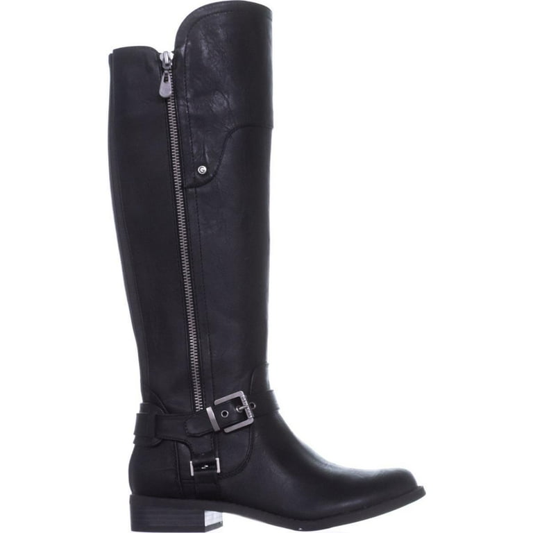 Womens G by Guess Harson Tall Riding Boots Black Multi Walmart