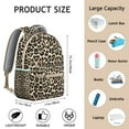 thumbnail image 3 of Animal Print Students Backpack Leopard Cheetah Pattern with Glitter Texture Fashionable School Bag for Students, 3 of 6