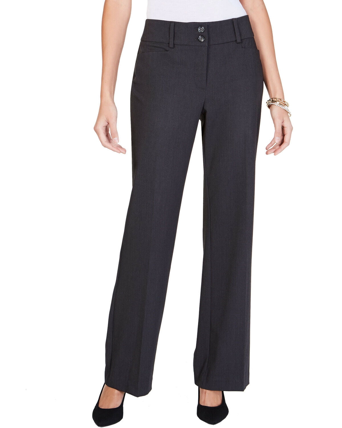 Alfani Womens Dress Pants Curvy-Fit 