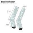 thumbnail image 5 of Fotbe White Swan print Women's Men's Novelty Crew Socks Cotton Socks Knee High Socks for Walking,Running,Nurses,Pregnancy, 5 of 9