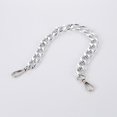 thumbnail image 2 of Bolso de cadena 40 cm Punk Metal Grueso Correa de hombro Bolso de bricolaje Asas Plata, 2 of 9