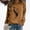 05 Brown, variant on YueHuiYing Women's Oversized Green Leaf Letter Print Crew Neck Long Sleeve St. Patrick's Day Versatile Hoodless Sweatshirt