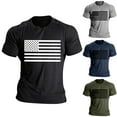 thumbnail image 3 of Yoodem Men's T-shirts Mens Shirts Mens Independence Day Flag Casual Soft and Comfortable T Shirt with Round Neck and Short Sleeves Blouse Shirts for Men Green M, 3 of 3