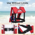 thumbnail image 5 of WARMOUNTS Automatic Inflatable Life Jacket w/ 5 Reflectors & Whistle, Adult PFD Survival Buoyancy Vest for Boating Fishing Sailing Kayaking for Men Women Max Waist Size: 50'', 5 of 8