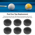 thumbnail image 4 of Billiard Pool Cue Tips, 6pcs 14mm  Billiard Pool Cue Tips Cue Pool Stick Replacement Kit Billiard Cue Tips for Pool Cues Snooker, 4 of 7