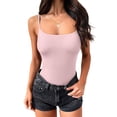 thumbnail image 3 of ANRABESS Womens Square Neck Tank Tops Adjustable Spaghetti Strap Double Lined Camisole Tops Basic Slim Fitted Comfy Breathable Summer Shirts Light pink L, 3 of 11