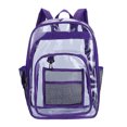 thumbnail image 2 of Heavy Duty Clear Backpack Large Transparent Bag for School Stadium Events Travel Camping PVC 3PCS, 2 of 7
