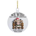 thumbnail image 1 of Christmas Hanging Pendant Letter Animal Curved Snowflake Festive Wooden Colorful  Shape Clear Pattern Reusable Decoration Pendant, 1 of 10