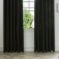 thumbnail image 4 of 1Pcs Bedroom Living Room Solid Color Darkening Curtain Rod Pocket Window Blackout Drape Curtains, 4 of 7
