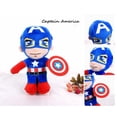 thumbnail image 3 of 27cm HOT Movies Marvel Spiderman iron Man Captain America Plush Toys Soft Stuffed Hero boy girl Christmas Gifts for Kids, 3 of 5