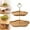 L 9.53x9.84in, variant on FURNIX 2 Tier Rustic Wood Stand,Acacia Dessert Display Tower,Farmhouse Cupcake Holder,Multi-Layer Food Server,Vintage Party Tray,Buffet Dessert Stand,Wooden Cake Display,Rustic Event Serving Tray S
