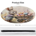 thumbnail image 2 of Easter Bunnies Rabbits Round Small Area Rug, Print Non Slip Washable Floor Mat, Soft Throw Rug for Living Room, Powder Room Entryway, Bathroom, Bedside, 2 of 7