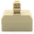 thumbnail image 4 of Modular Telephone Splitter Adapter RJ11 6P4C Snap-In Male to Female 3-Way Line Socket Triplex Divider Connector RJ11, 4 of 5