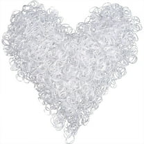 Yirtree Clear Elastic Hair Rubber Bands, 500pcs Mini Small Clear Ponytail Elastics Holders for Blond Kids Girls Hair