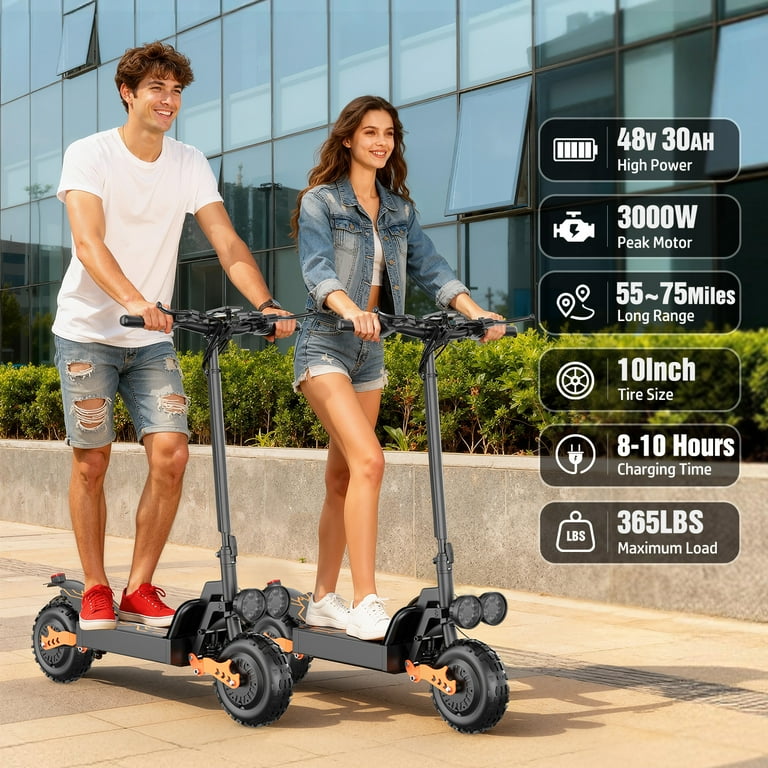 ASKGO Off Road Electric Scooter for Adults, 3000W Dual Motors Dual