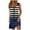 Black, variant on Dresses for Women,Mini Dress for Women,Women's Gradient Stripe Print Fake Button V-Neck Sleeveless Spaghetti Strap Flowy Long Maxi Dress with Back Detail for Casual Outing or Party Dress