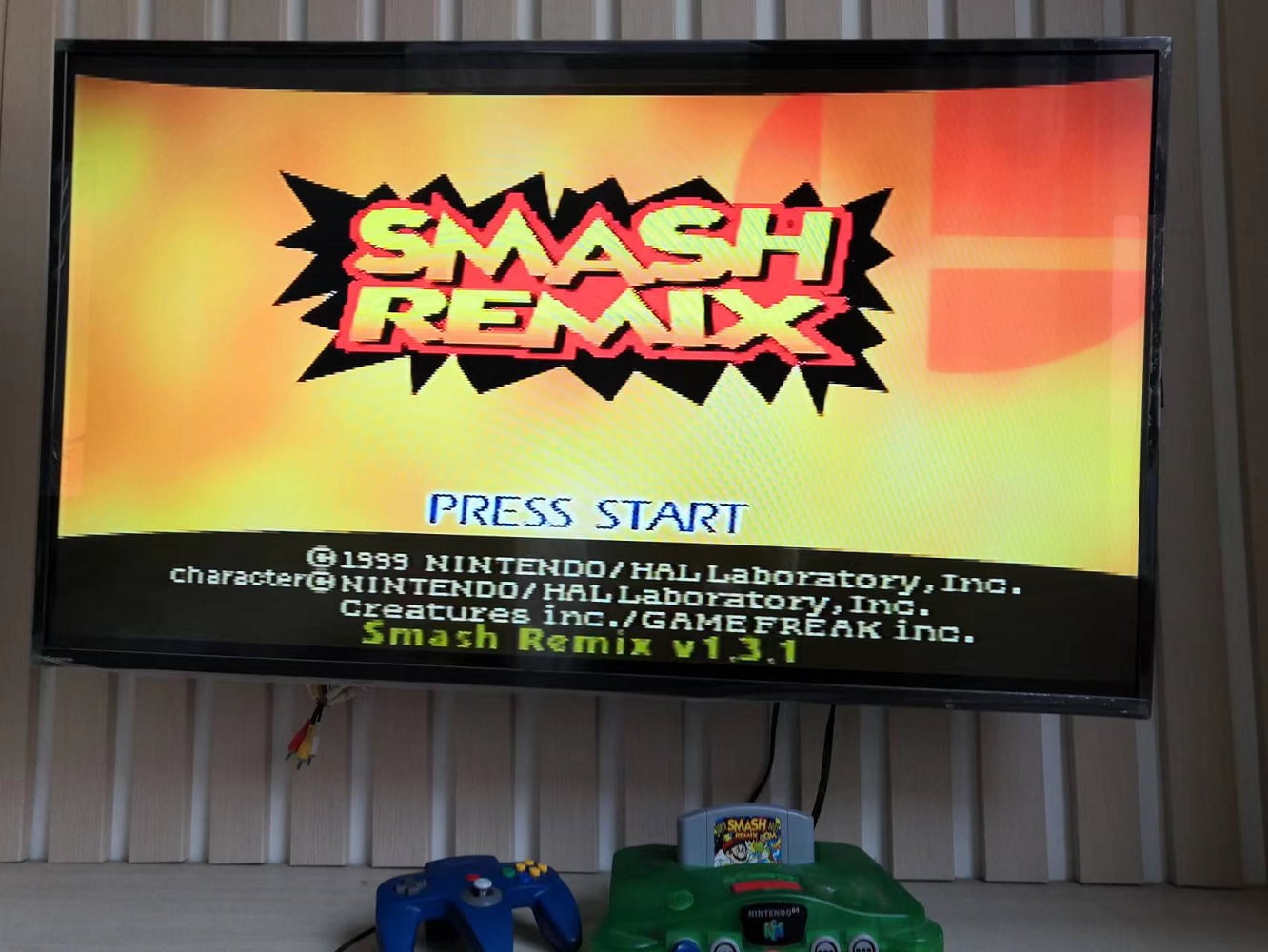 Smash Remix V 1.2.2 W/ Sheik New N64 Super Smash Bros. Nintendo 64  Cartridge FREE SHIPPING 