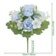 thumbnail image 3 of Ramo de Peonías Artificiales de Plástico Azul para Fotografía de Bodas | 30 X 18 X 5 Cm | Decoración Navideña | 1 Ramo Xmj250821001C, 3 of 6