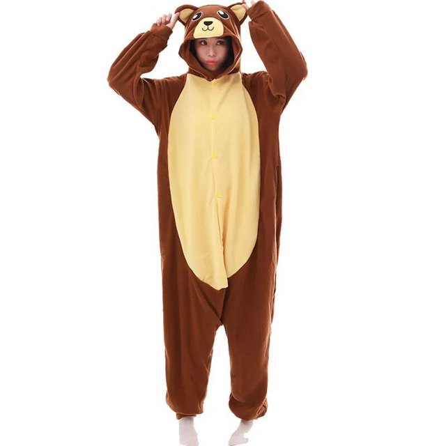 Kigurumi-Pijama de una pieza para hombre y mujer, ropa de dormir de cuerpo entero, de dibujos animados, para adultos y adultos, (traje XXL de 180-200CM)