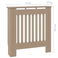 thumbnail image 5 of vidaXL MDF Radiator Cover 78 cm, 5 of 5