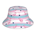 thumbnail image 1 of Fotbe Flamingo1 Sombrero Tipo Pescador con Estampado – Sombrero de Sol de Algodón de Moda para Playa, Golf, Pesca, 1 of 6