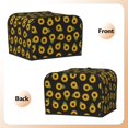 thumbnail image 2 of KLL Sunflowers Print 4 Slice Toaster Dust Covers Kitchen Small Appliance Cover with 2 Pockets,Can hold Jam Spreader Knife & Toaster Tongs (12.4 x 10.6 x 8.2), 2 of 6