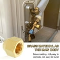 thumbnail image 5 of 4Pack 1/4" Tube OD Brass Flare Cap, 7/16"-20 UNF Female Thread SAE Pipe Fitting, 5 of 6