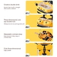 thumbnail image 3 of WDOplteas Vasos para Dobles 570 Ml Con Botellas Plásticas Abejas Lindas Con Pajita (amarillo), 3 of 9
