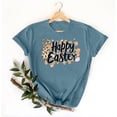 thumbnail image 3 of Mujeres Manga Corta de Verano Tops Pascua Impresa Cuello Redondo, Blusa de Moda Casual para la Primavera, 3 of 5